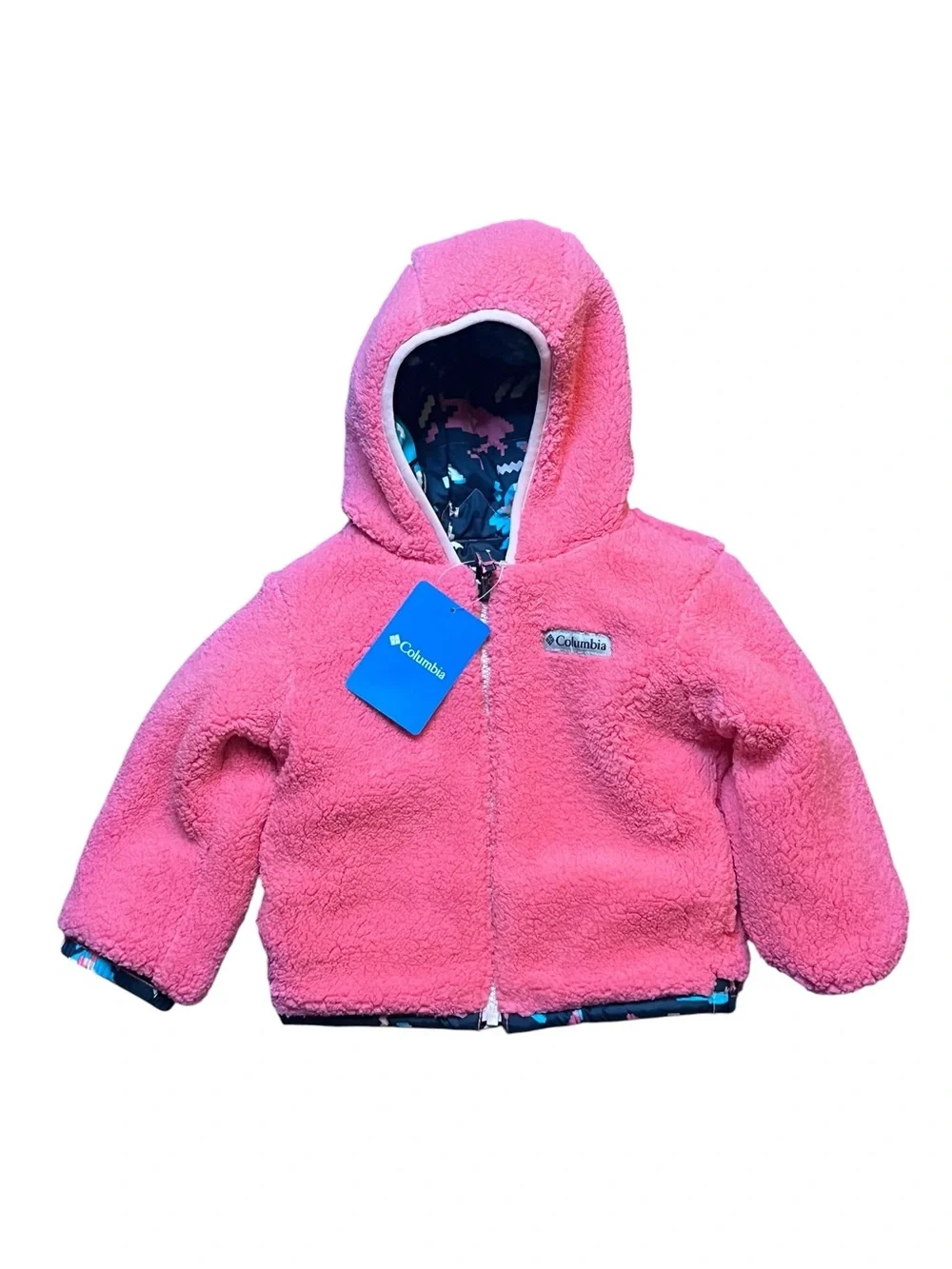 Columbia Toddler Girls 2T Little Mountains Reversible Jacket NWT